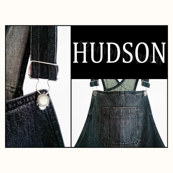 Hudson NEW Distressed Baggy Slouchy Shortall Overall S - Picture 2 of 11